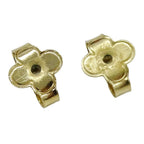 Louis Vuitton Earrings Metal Rhinestone Hoop LV Iconic Gold — view 6