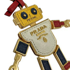 Prada Robot Charm Key Holder Key Ring Multicolor — view 4