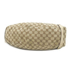 Gucci Handbag GG Abbey Canvas Leather Beige White Silver Tote — view 3