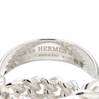 Hermes Ring Boucles Sellier Inflexible 925 Sterling Silver 51 Harness Motif — view 3