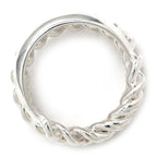 Hermes Ring Boucles Sellier Inflexible 925 Sterling Silver 51 Harness Motif — view 2