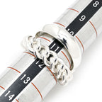 Hermes Ring Boucles Sellier Inflexible 925 Sterling Silver 51 Harness Motif — view 4