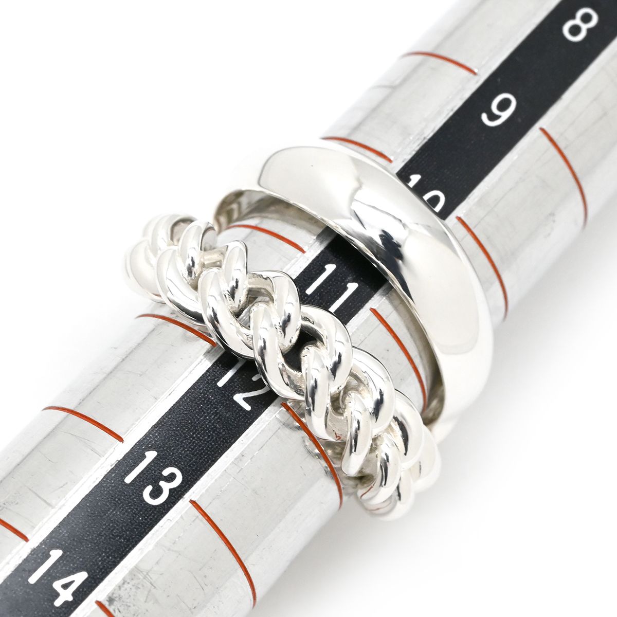 Hermes Ring Boucles Sellier Inflexible 925 Sterling Silver 51 Harness Motif — view 4
