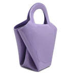 Bottega Veneta Handbag Doll Patent Leather Lavender Matte Silver Purple — view 2