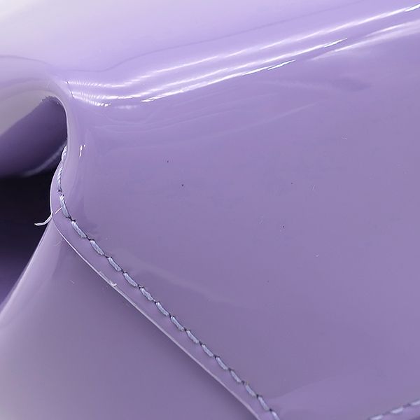 Bottega Veneta Handbag Doll Patent Leather Lavender Matte Silver Purple — view 5