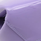 Bottega Veneta Handbag Doll Patent Leather Lavender Matte Silver Purple — view 5