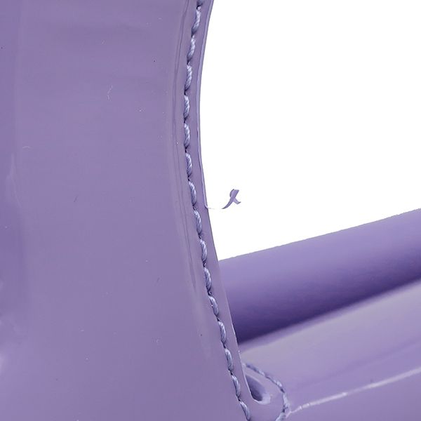 Bottega Veneta Handbag Doll Patent Leather Lavender Matte Silver Purple — view 7