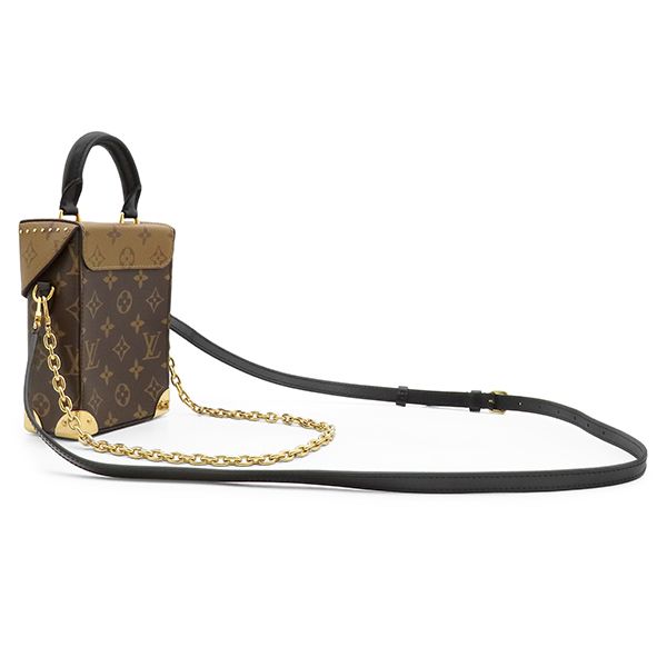 Louis Vuitton Shoulder Bag Camera Box Monogram Canvas Reverse Gold — view 2