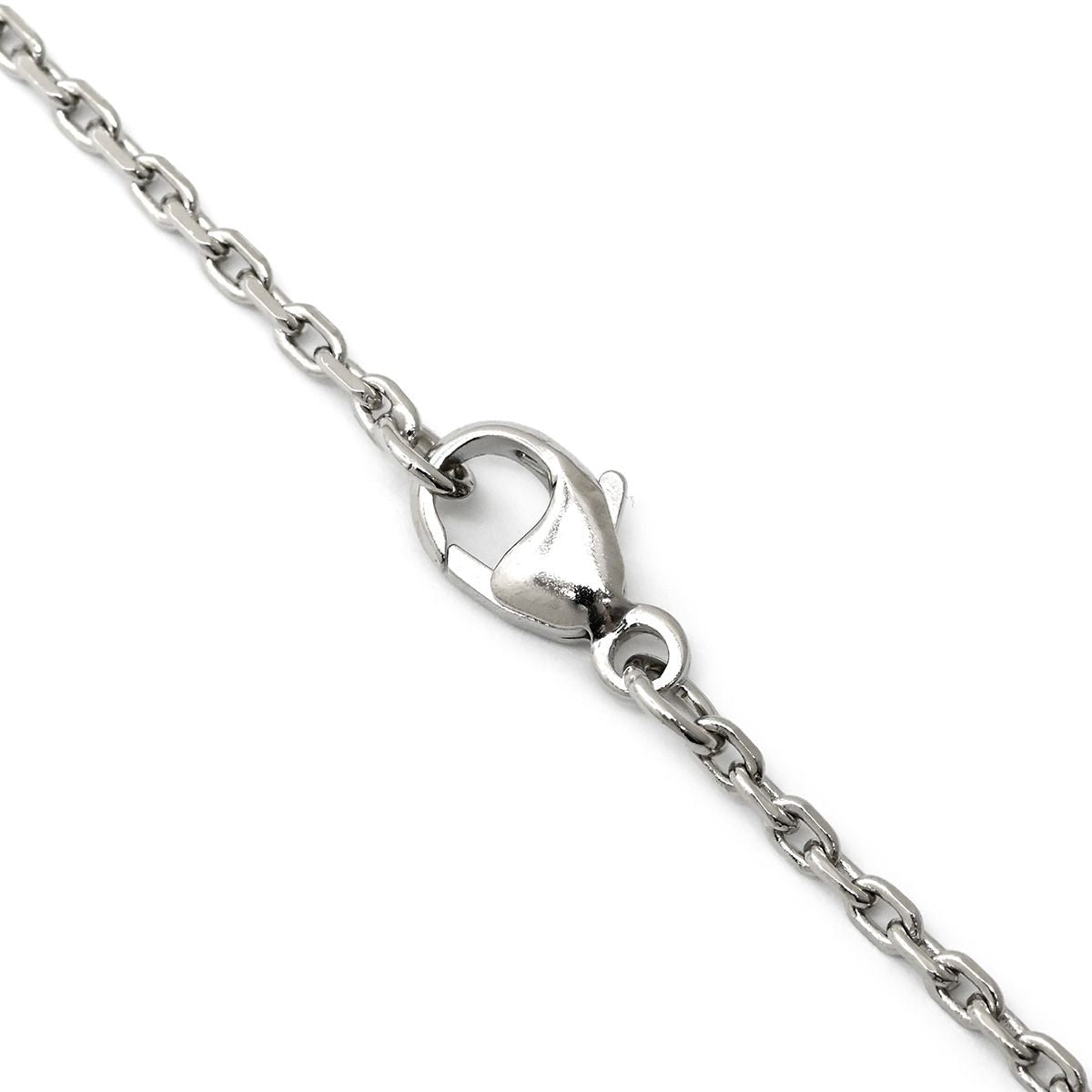 Hermes Necklace Pop H Mini Pendant Metal Lacquer Black Silver H Motif — view 3