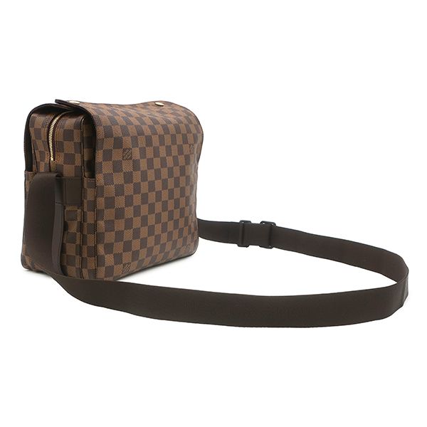 Louis Vuitton Shoulder Bag Naviglio Damier Canvas Ebene Gold Brown — view 2