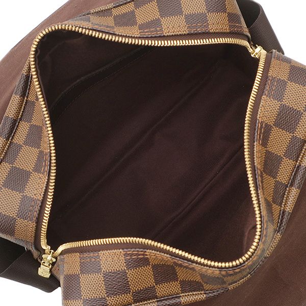 Louis Vuitton Shoulder Bag Naviglio Damier Canvas Ebene Gold Brown — view 8
