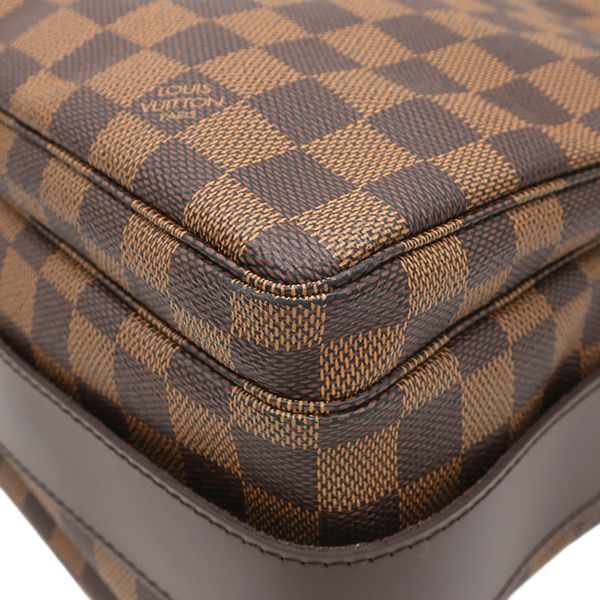 Louis Vuitton Shoulder Bag Naviglio Damier Canvas Ebene Gold Brown — view 4