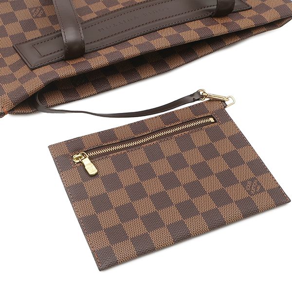 Louis Vuitton Tote Bag Clifton Damier Canvas Ebene Gold — view 6