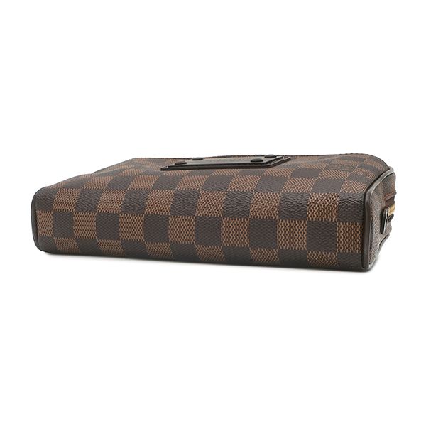 Louis Vuitton Waist Bag Brooklyn Damier Canvas Ebene Gold Brown — view 3