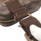 Louis Vuitton Waist Bag Brooklyn Damier Canvas Ebene Gold Brown — view 7