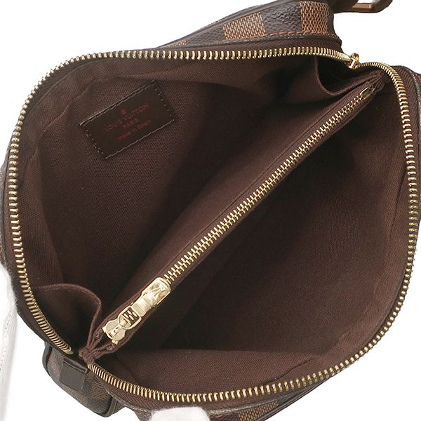 Louis Vuitton Waist Bag Brooklyn Damier Canvas Ebene Gold Brown — view 8