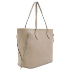 Louis Vuitton Tote Bag Neverfull MM Monogram Empreinte Tourterelle Gold — view 2
