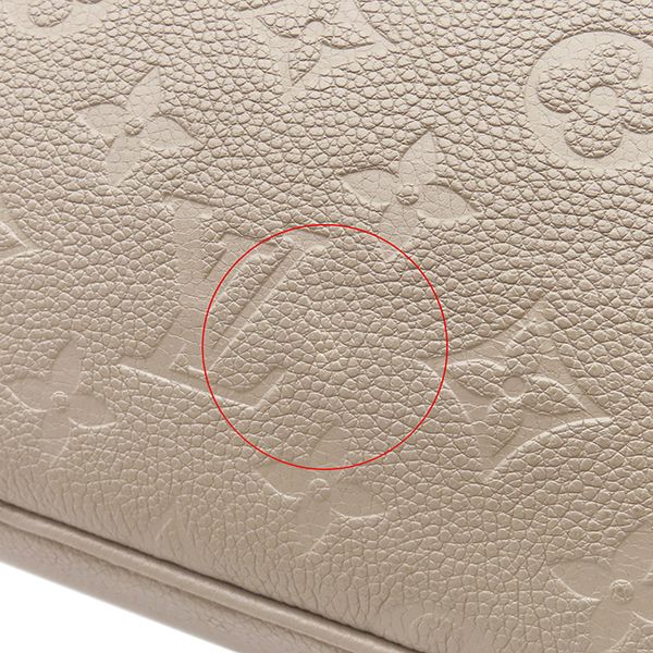 Louis Vuitton Tote Bag Neverfull MM Monogram Empreinte Tourterelle Gold — view 5