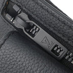 Louis Vuitton Belt Bag Take Off Sling Gray Leather Black Waist Back — view 8