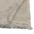 Dior Wool Silk Cannage Jacquard Scarf Light Beige — view 5
