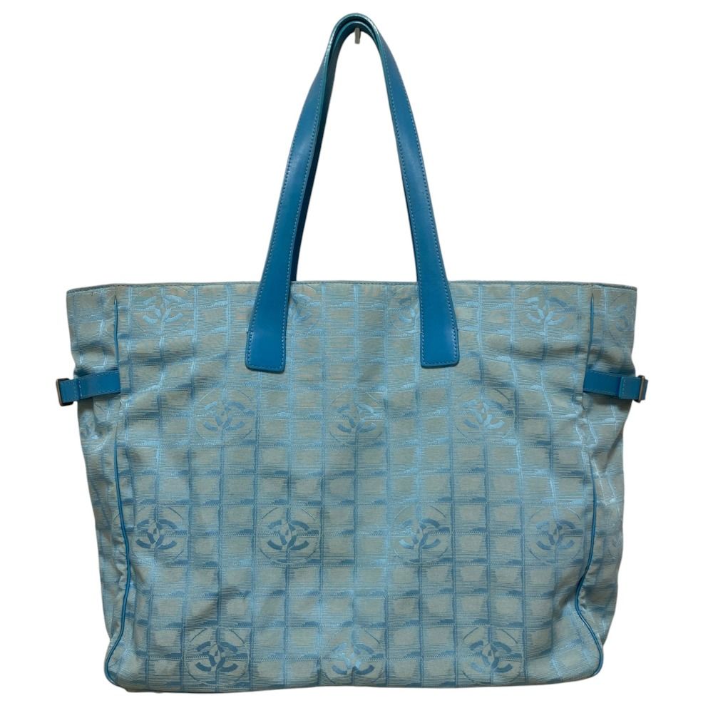 Chanel New Travel Line Tote Bag TGM Blue