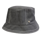 Hermes Calvi Bucket Hat Sellier Buttons Gray Spring Summer Fall Winter