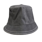 Hermes Calvi Bucket Hat Sellier Buttons Gray Spring Summer Fall Winter — view 4