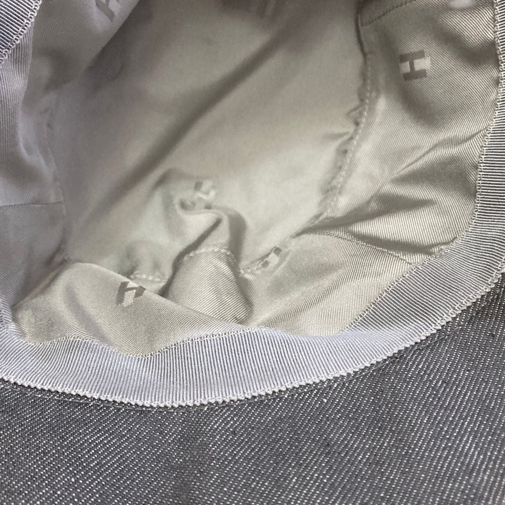 Hermes Calvi Bucket Hat Sellier Buttons Gray Spring Summer Fall Winter — view 8