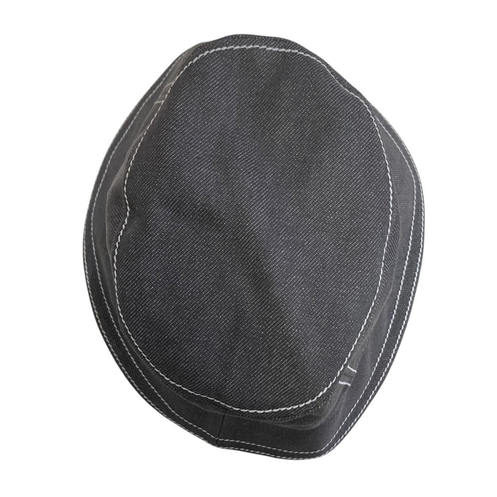 Hermes Calvi Bucket Hat Sellier Buttons Gray Spring Summer Fall Winter — view 6