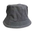 Hermes Calvi Bucket Hat Sellier Buttons Gray Spring Summer Fall Winter — view 2