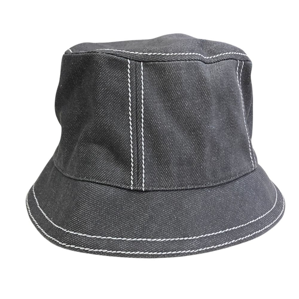 Hermes Calvi Bucket Hat Sellier Buttons Gray Spring Summer Fall Winter — view 2