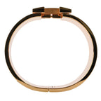 Hermes Clic Clac H GM Son du H Print Bangle Bracelet Beige White Gold Colored — view 7