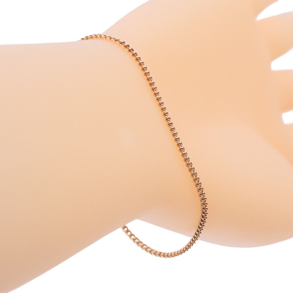 Hermes 750 Pink Gold Echappe Toggle Motif Chaine D'ancre Bracelet — view 7