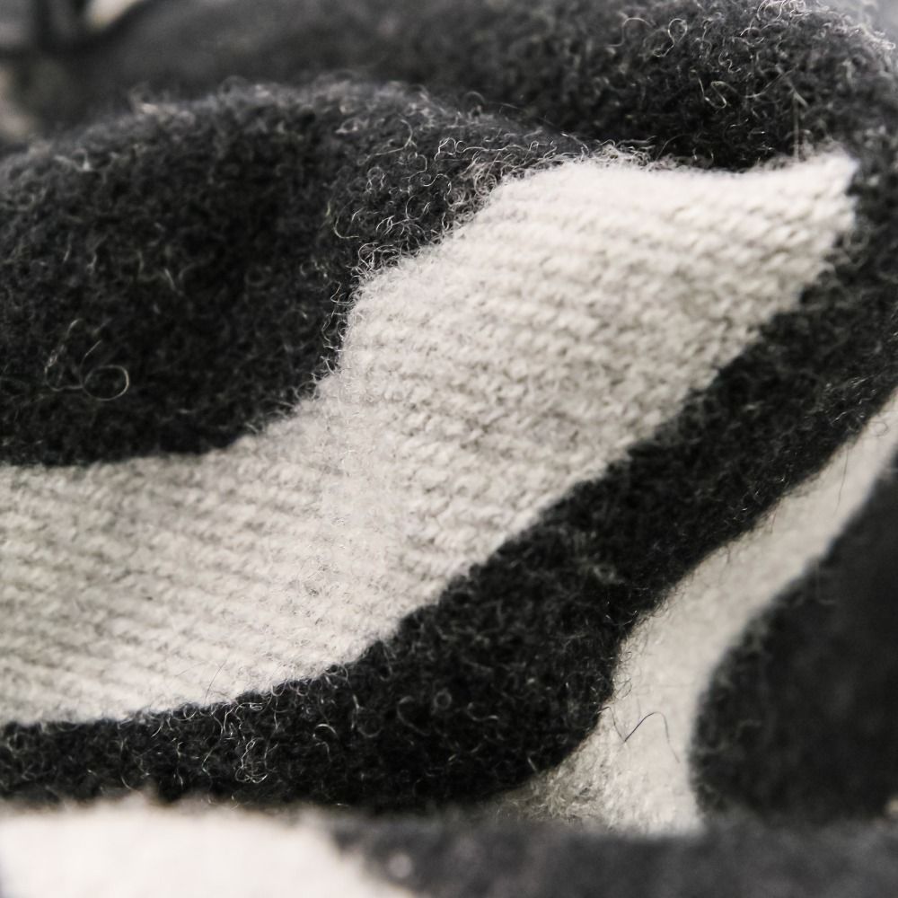 Louis Vuitton Echarpe Team Cashmere Wool Scarf Shawl Black — view 8
