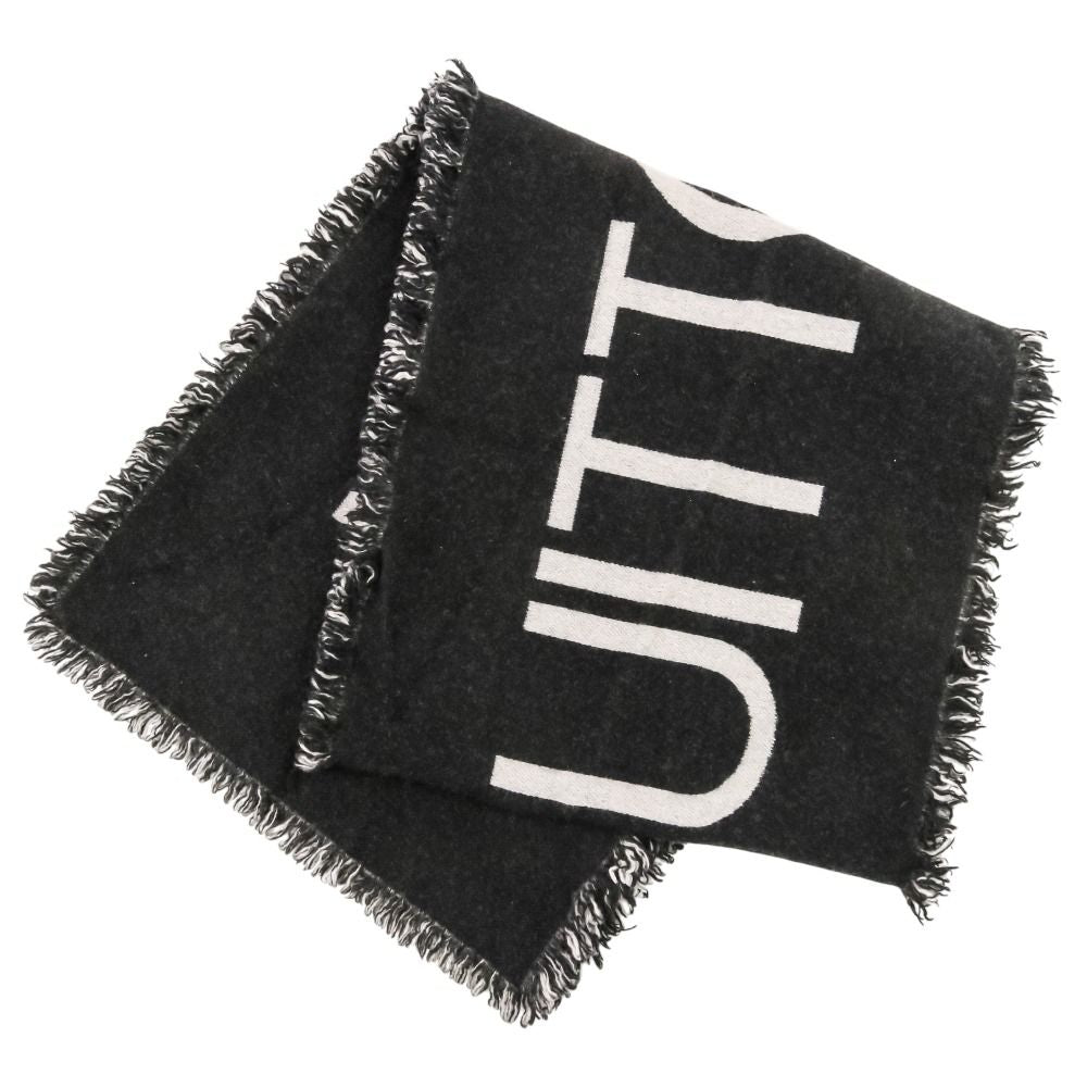 Louis Vuitton Echarpe Team Cashmere Wool Scarf Shawl Black — view 4