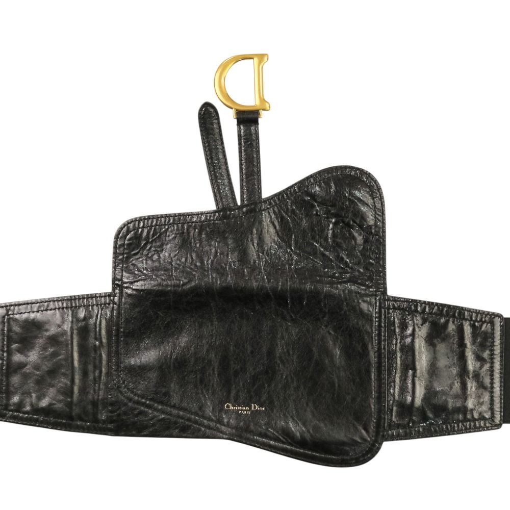Dior Saddle Belt Leather Black — view 8
