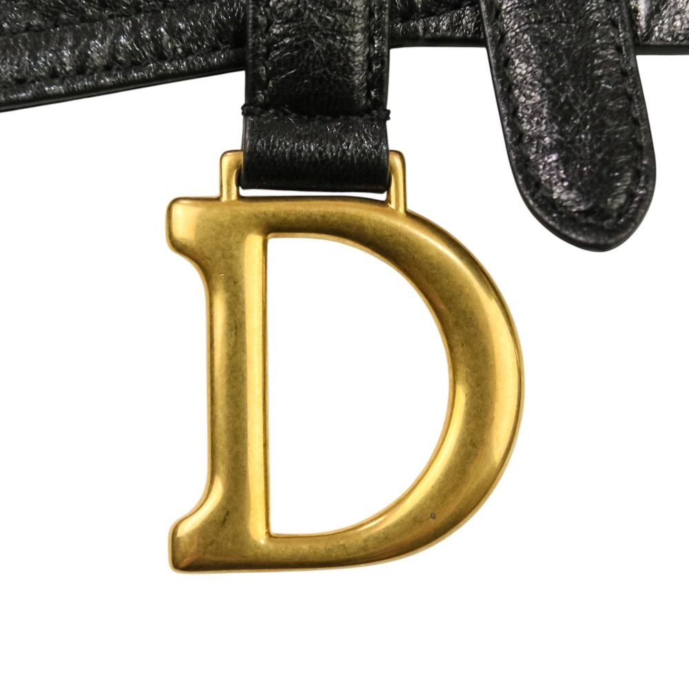 Dior Saddle Belt Leather Black — view 4