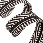 Hermes Bandouliere Sangle Kaval 25 Shoulder Strap Silver Toile Veau Black — view 3