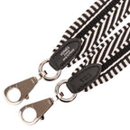 Hermes Bandouliere Sangle Kaval 25 Shoulder Strap Silver Toile Veau Black — view 5