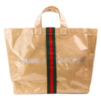 Gucci Comme Des Garcons Collaboration Happy Holidays Vinyl Tote Bag Sherry Line — view 3