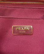 Prada Canvas Canapa Tote Bag — view 4