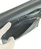 Hermes Herbag Zip 20 Mini Toile Hunter Ardoise Gray Silver Shoulder Bag — view 5