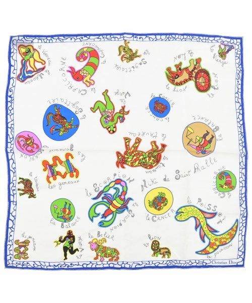 Dior Bandana Scarf White
