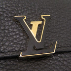 Louis Vuitton Portefeuille Capucines Compact XS Leather Black Trifold Wallet — view 7