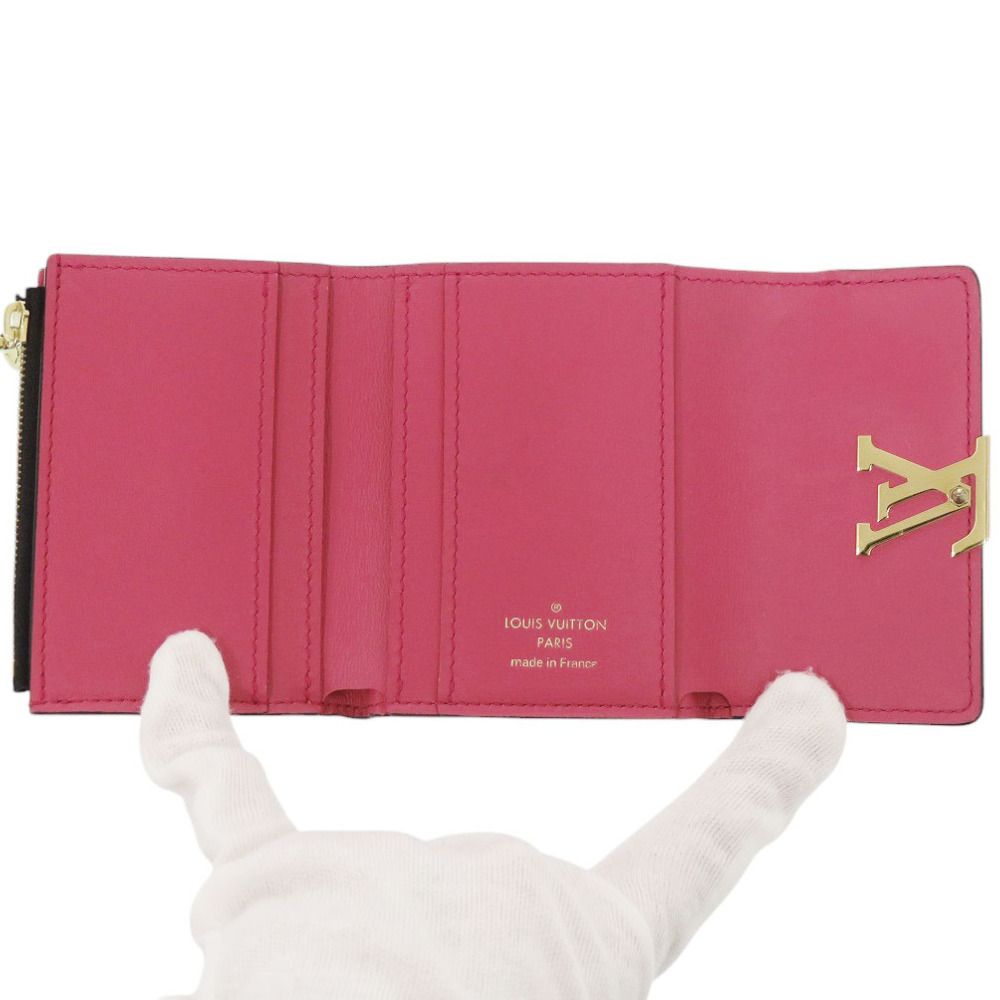 Louis Vuitton Portefeuille Capucines Compact XS Leather Black Trifold Wallet — view 4