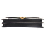 Hermes Vintage Ring Box Calf Navy Gold Shoulder Bag — view 5