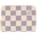 Louis Vuitton Zippy Coin Purse Damier Azur White
