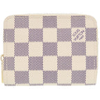 Louis Vuitton Zippy Coin Purse Damier Azur White