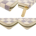 Louis Vuitton Zippy Coin Purse Damier Azur White — view 3