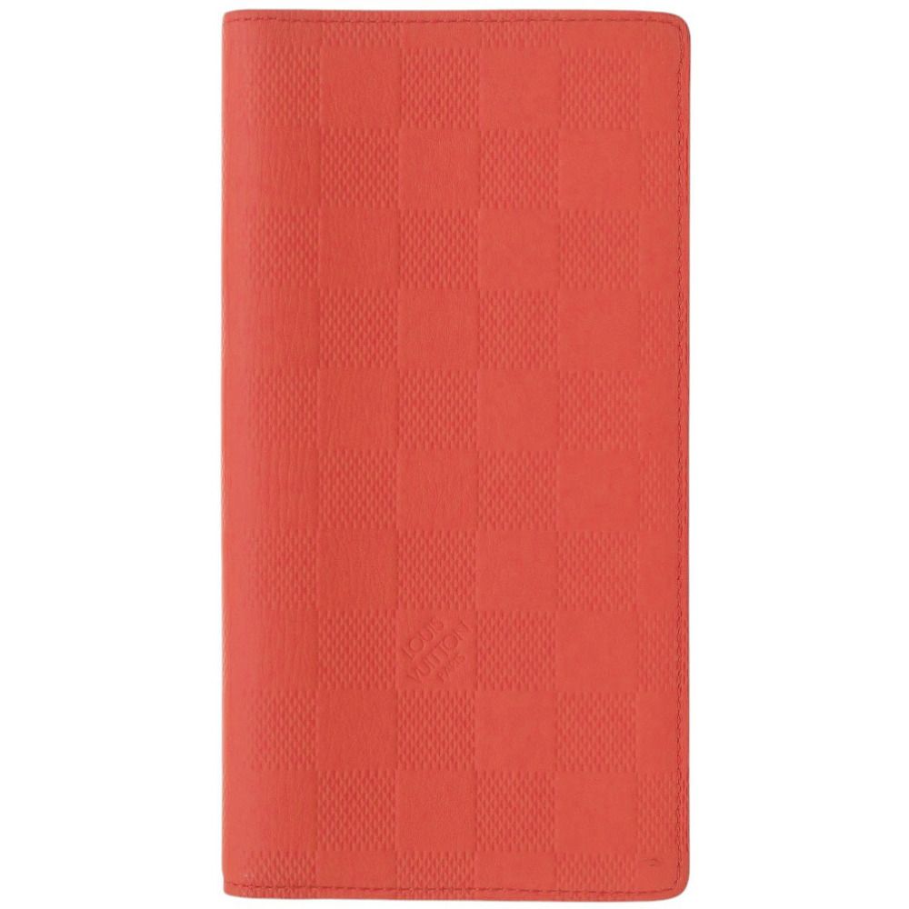 Louis Vuitton Portefeuille Brazza Damier Infini Red Wallet